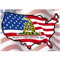 Don't Tread On Me Flag Map