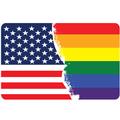 US Flag to Pride Flag