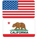 US Flag CA Flag