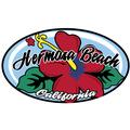 Hermosa Beach, CA Red Hibiscus Oval