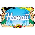 Hawaii Two Kneeling Aloha Girls