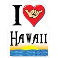 I Heart Hawaii With Ocean and Hang Loose Hand