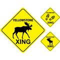 Moose Crossing Signs