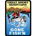 Great Smoky Mountains Gone Fishin Rectangle C