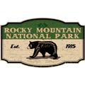 Rocky Mountain National Park Green Sign Horizontal