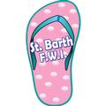 Pink Shell Print Flip Flop