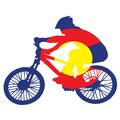 CO Flag Cyclist