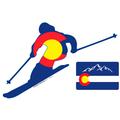 CO Flag Skier