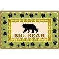 Bear Paw Prints Rectangle