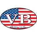 Venice Beach, California Euro Oval Flag