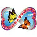 Butterfly Infinity Hearts