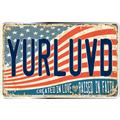 YURLUVD Patriotic License Plate