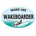 Wake Life Wakeboarder Oval
