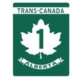 Trans Alberta Canada Highway Sign