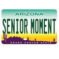 Arizona Senior Moment License Plate