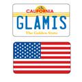 Glamis License Plate and Flag 2-Up