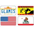 Glamis License Plate and Flag and CA 