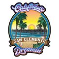 Sticker Girl San Clemente Pier Ca Dream