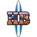HB Big Letters Pier Photo Surfboard 