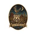 Road Runner Desert Night Scene Mother Rd
