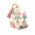 Retro Pink Motel Key