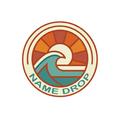 Wave Sunburst Badge