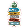 June Lake Sign Post