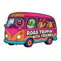Desert Psychedelic Cartoon Road Trippin 